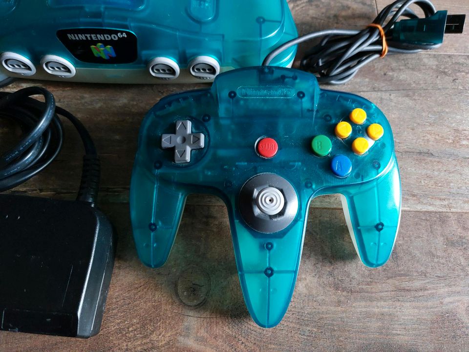 Nintendo 64 Ice Blue Blau Transparent Konsole N64 in Werder (Havel)