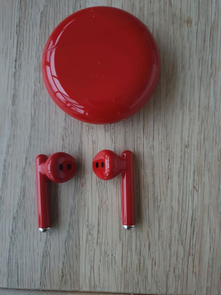 Huawei FreeBuds 3, rot, Top Zustand, In Ear Kopfhörer in Bechhofen