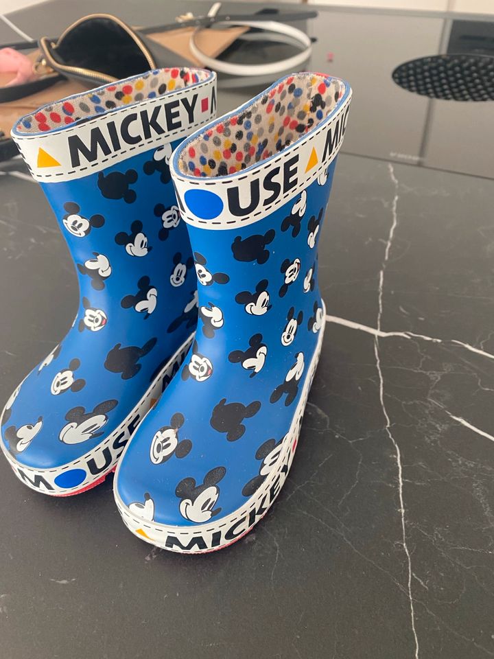 Mickey Mouse Gummistiefel Gr. 23 in Lauchheim