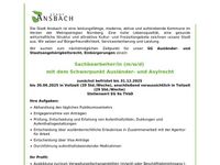 Sachbearbeiter/in (m/w/d) mit dem Schwerpunkt Ausländer- und Asy Bayern - Ansbach Vorschau