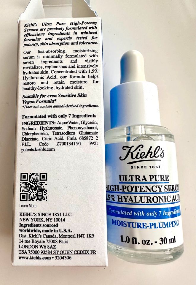 Kiehl’s Ultra Pure High-Potency Serum 1,5% Hyaluronic Acid 30ml in Bonn