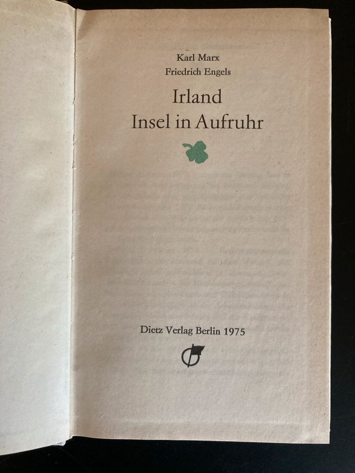 Marx/Engels, ,,Irland. Insel in Aufruhr" in Leuna