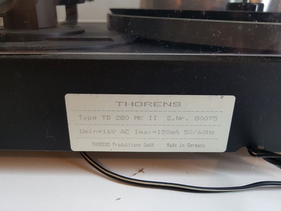 Thorens TD 280 Plattenspieler mit Grado ZC+ Tonabnehmer in Lünen