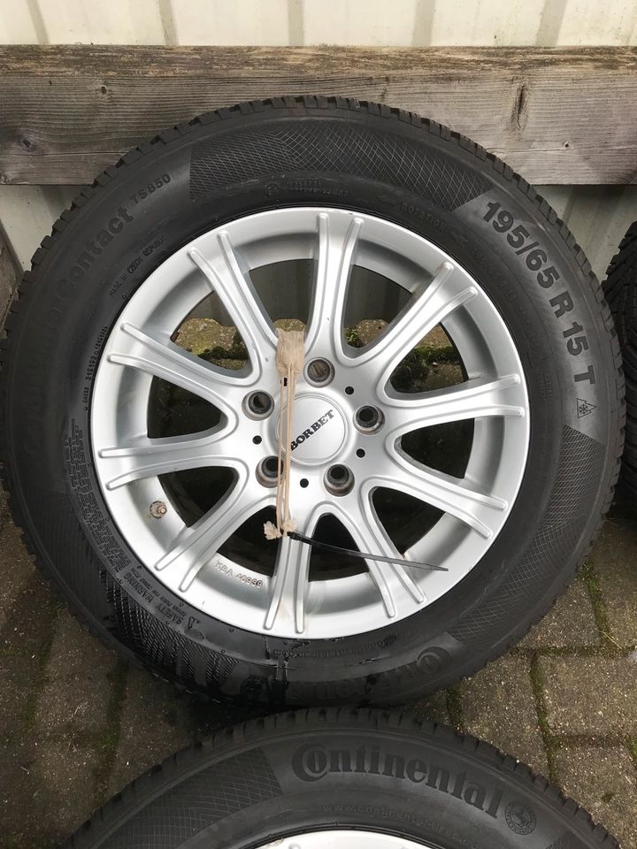 4x Borbet Radsatz für Kia Carens 6,5Jx15 195/65R15 Winter Conti in Schwerin