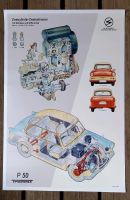 Poster Trabant P50 500'er Trabi DDR Auto Schnittzeichnung Plakat Brandenburg - Neuruppin Vorschau