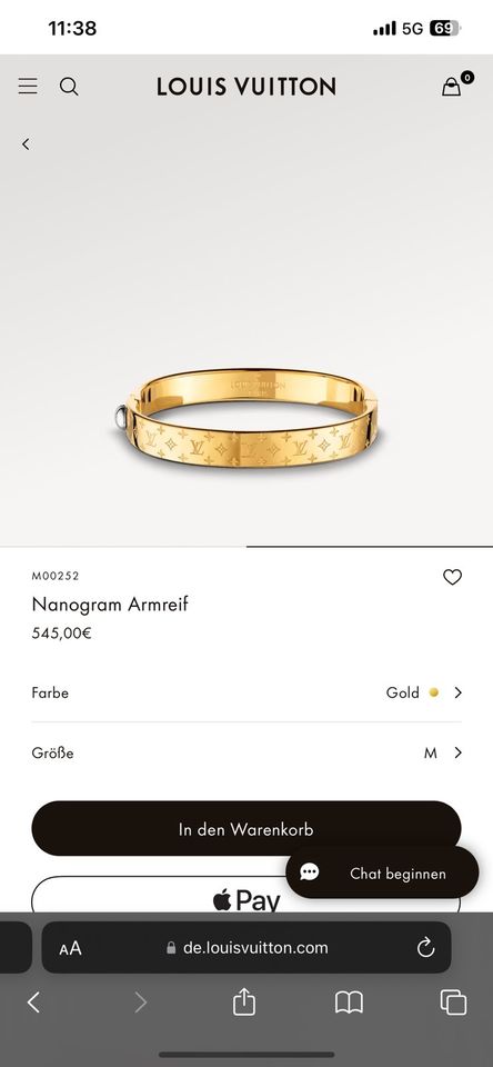 Louis Vuitton Armband Nanogram in Würzburg