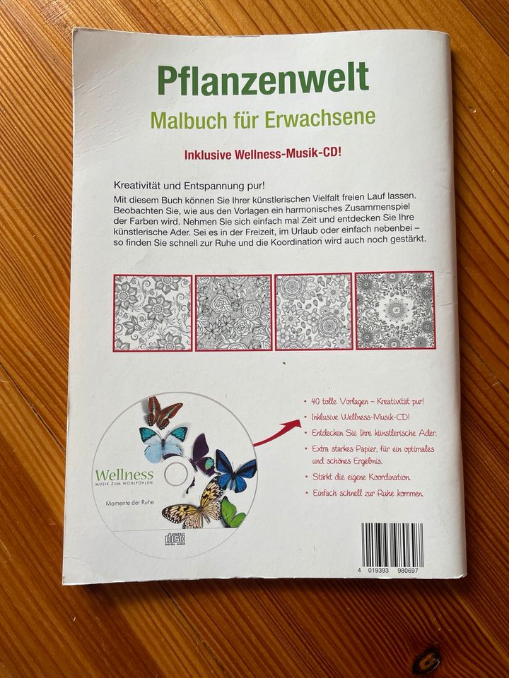 „TOP“ Malbuch für Erwachsene & Wellness CD (40 Vorlagen DIN A4) in Schonungen