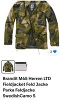 Brandit M65 Herren LTD Fieldjacket Neu Gr.S Jacke Parka SwedishCa Leipzig - Grünau-Ost Vorschau