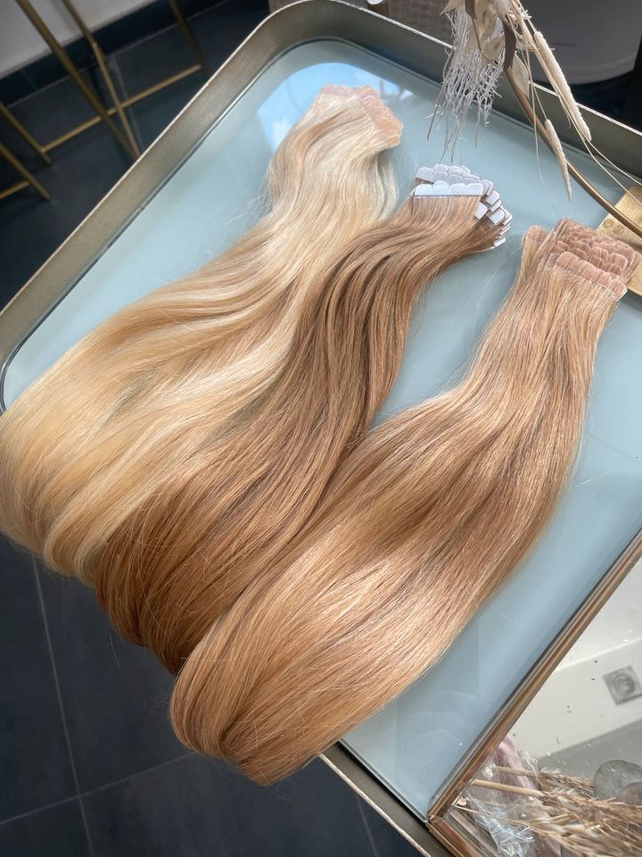 150 gr 50-55 cm 60 TAPES Extensions Remy Echthaar Haar in Moers