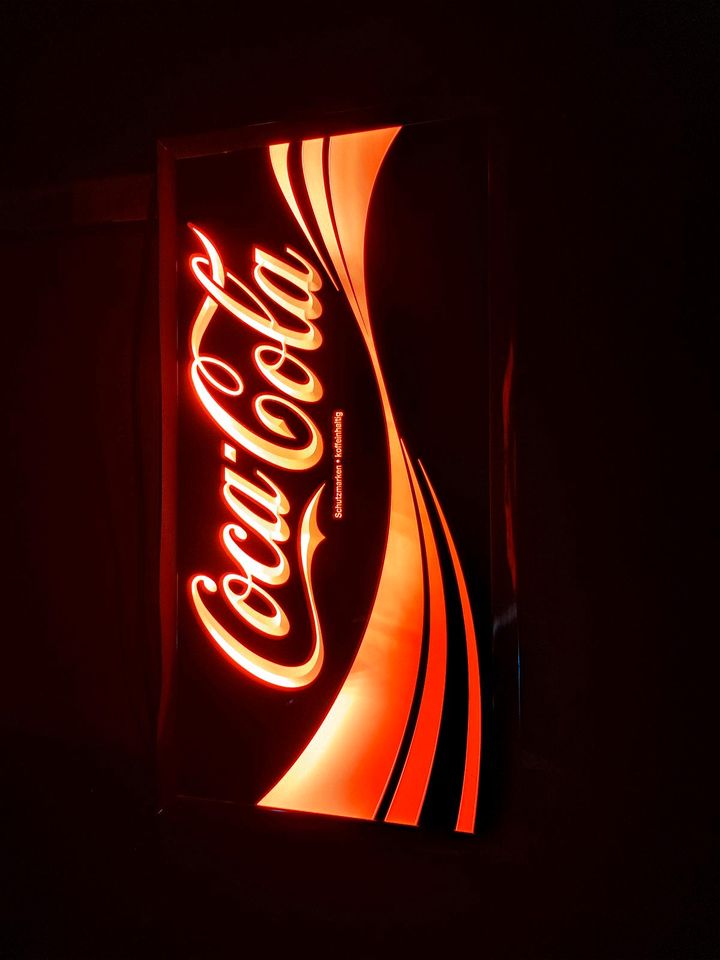 Coca Cola Schild / Coca-Cola/ Werbeschild/ Leuchtreklame in Bockenem