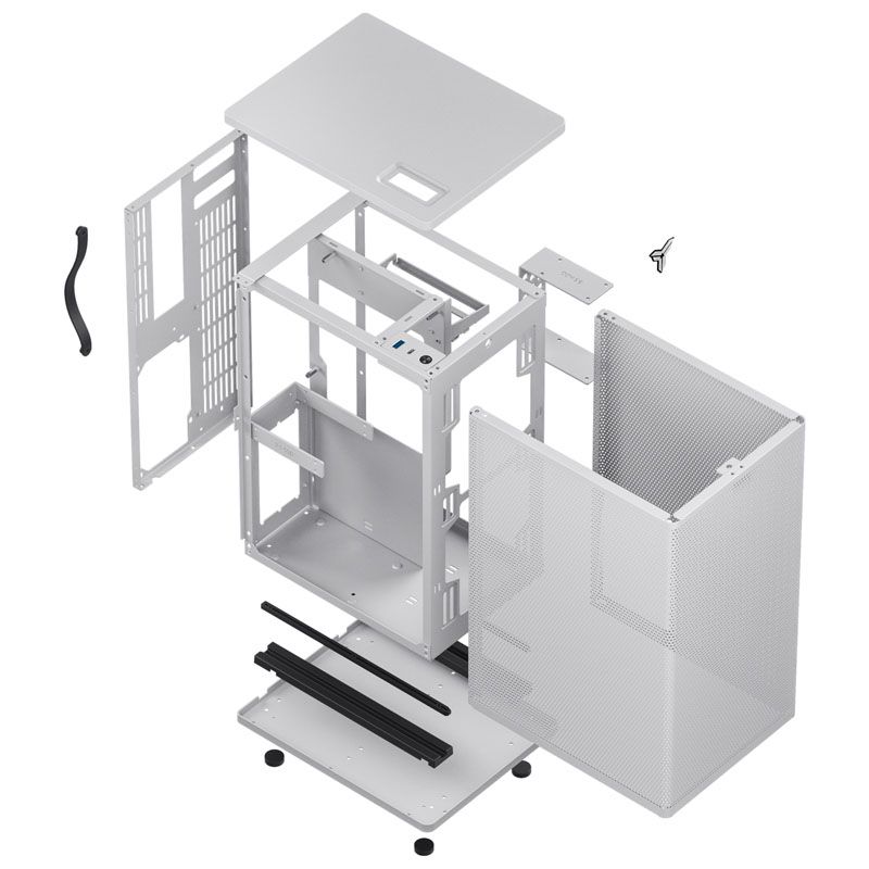 Jonsbo VR3 Mini-ITX Gehäuse, PCI-E 4.0 - weiß in Berlin