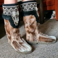 Damen Stiefel/ Yakut Winter-Ugg/Hirschfell/ Handarbeit/ Filzsohle Bayern - Feldkirchen-Westerham Vorschau