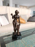 Vintage Art-Deco-Metallfigur einer Frau Statue Bronze Figur Bayern - Gilching Vorschau