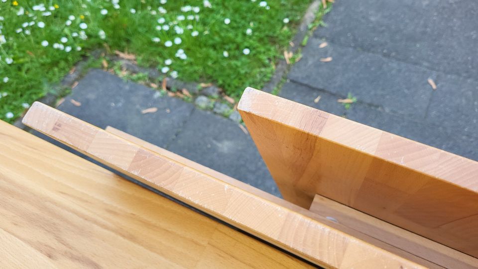 ESSTISCH BUCHE 90 x 160 massiv Holz Tisch 2x Ansteckplatte in Sulzbach