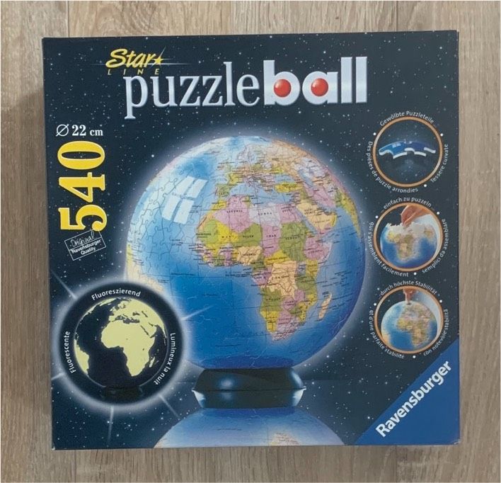 OVP: Ravensburger puzzleball fluoreszier.,540 Teile, 22cm Durchm. in Ellerbek