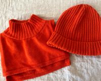 Set Mütze Schal rot Merino 116 122 124 128 134 140 Arket Berlin - Steglitz Vorschau