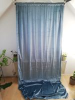 Blauer Samtvorhang / Light Blue Velvet Curtain 3m ca. Berlin - Tempelhof Vorschau