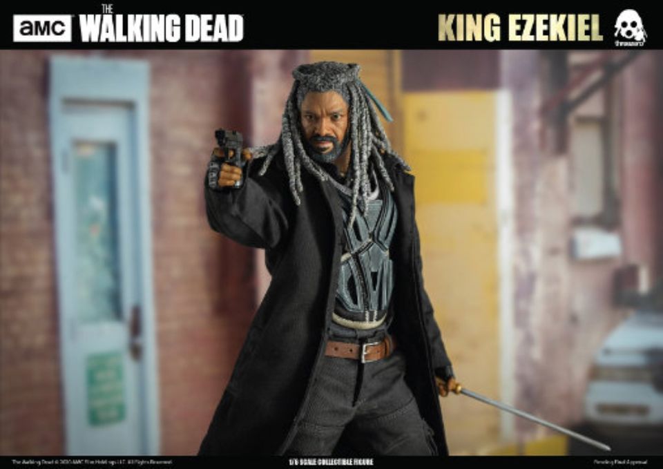 The Walking Dead King Ezekiel 1:6 Figur ThreeZero 30,5 cm OVP Neu in Angelmodde