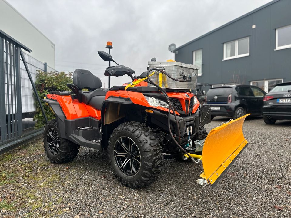 Quad ATV CF Moto CForce 850 Winterdienst Umbau Räumfahrzeug Finan in Sexau