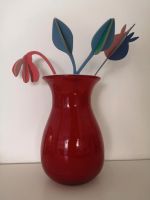 Schöne rote Vase aus Glas München - Schwabing-West Vorschau