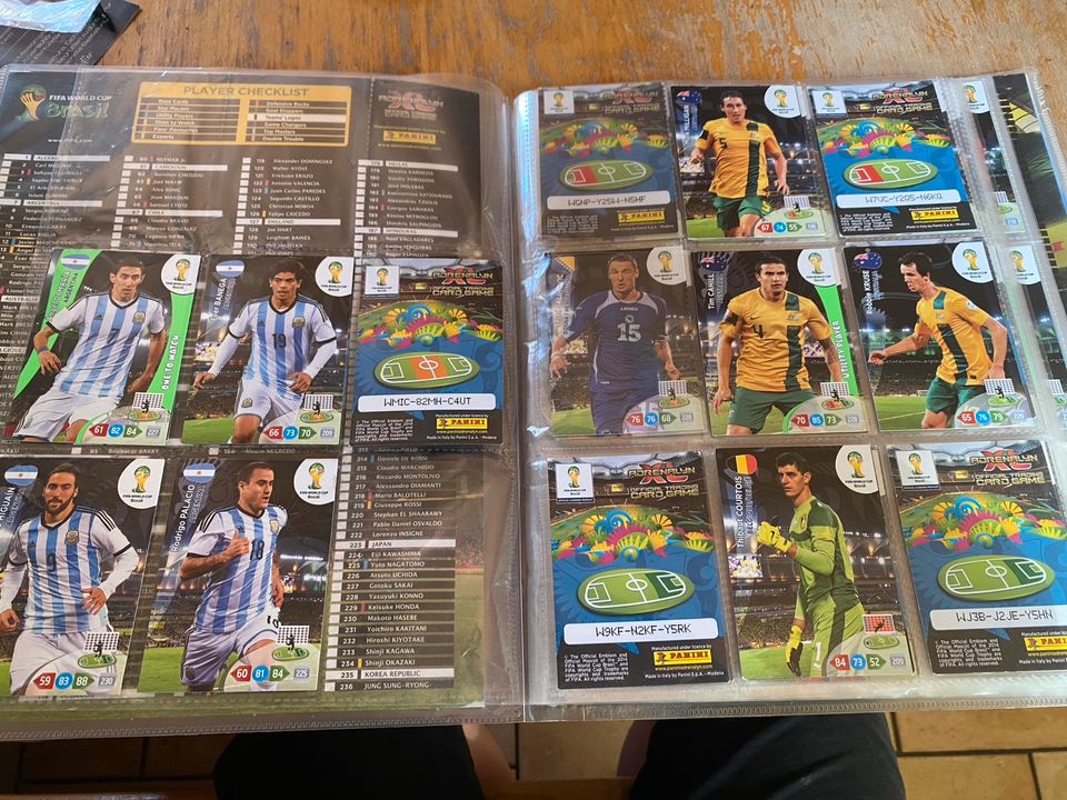 WM 2014 Brasil Sticker Heft Panini in Garmisch-Partenkirchen