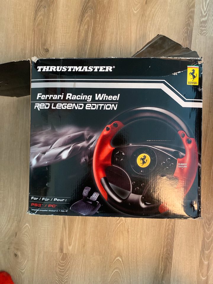 Thrustmaster Gaming Lenkrad mit Pedalen; Ferrari Edition in Bocholt