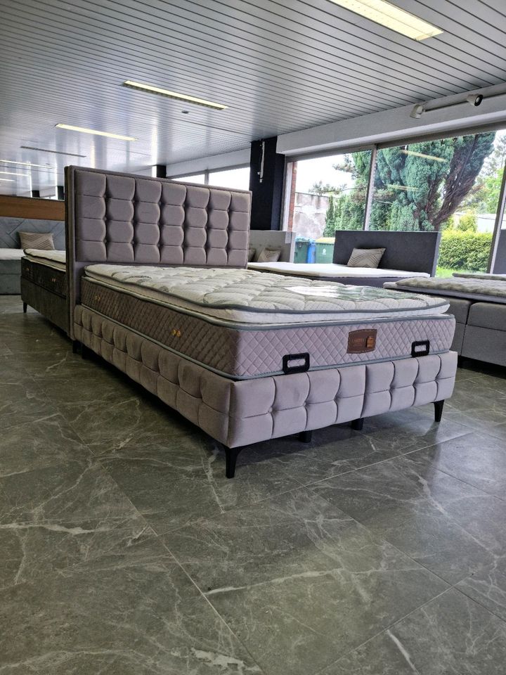 Boxspringbett 140x200 Bettkasten Matratze inkl.Topper Neuware! in Oberhausen