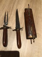 Besteck-Set Messer und Gabel Holz Geschnitzt „alt“ Niedersachsen - Rhauderfehn Vorschau