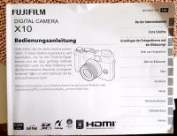 Bedienungsanleitung Fujifilm Digitalkamera X10 Berlin - Lichterfelde Vorschau