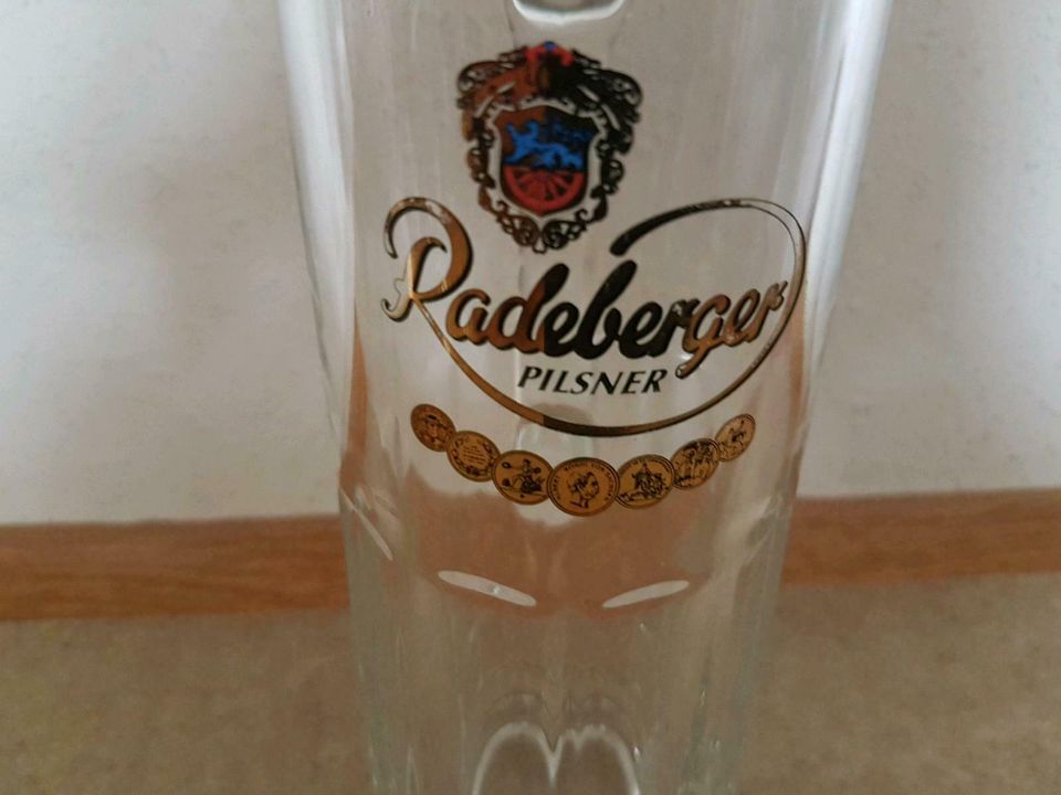 Radeberger Bier Glas Becher Blech Dose sammeln Radeberg in Wittichenau
