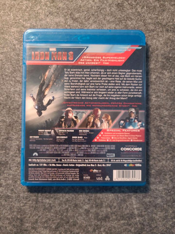 Iron Man 3 Blu-Ray in Sundern (Sauerland)