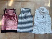 Set aus ärmellosen Tops gestreift in Gr. M grau/rot/weiss Baden-Württemberg - Weinheim Vorschau