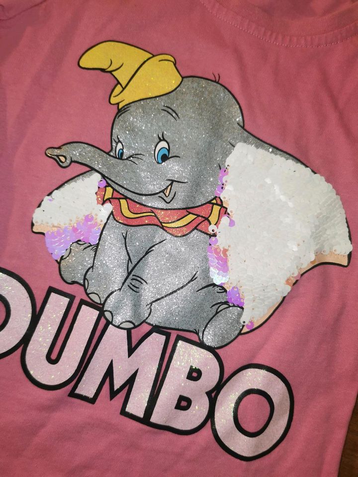 Langarmshirt Dumbo Mädchen pink 104 in Offingen