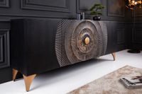 ⚡ !Aktionspreis! ⚡ Handgearbeitetes Sideboard GOLDEN SUNSET 180cm schwarz gold Mangoholz extravagant Riess-Ambiente Kreis Pinneberg - Halstenbek Vorschau