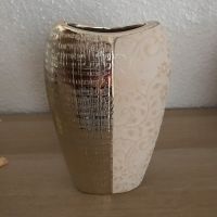 Außergewöhnlich schöne Blumenvase ,Keramik Gold /Cremefarben Top Hessen - Grünberg Vorschau