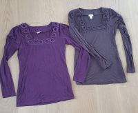 2 Carmen-Langarmshirts Heine braun und lila Gr. 34 Nordrhein-Westfalen - Lügde Vorschau