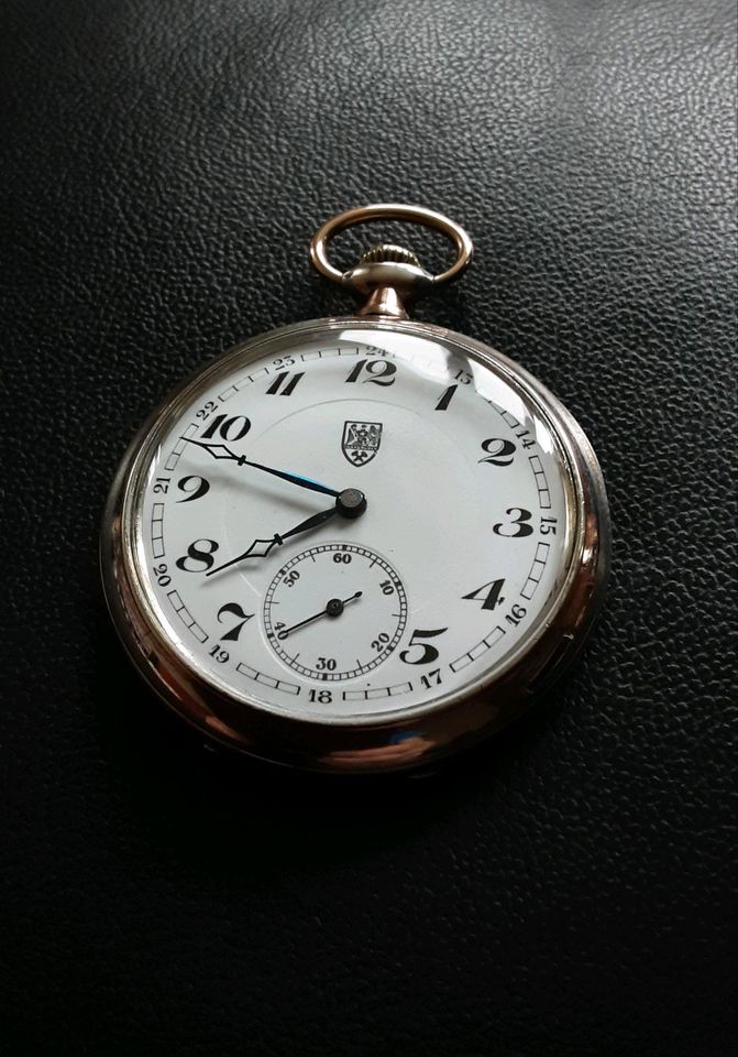 Alte Jubiläums Taschenuhr " Saargruben AG " -Silber 900-er in Frankfurt am Main