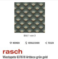 Vliestapete Artdeco grün gold Rheinland-Pfalz - Kollweiler Vorschau