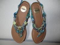 Buffalo Gr.39 Damen Sandalen Zierperlen Blüten blau w.NEU Sachsen - Groitzsch Vorschau