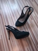 Super sexy Plateau High Heels Pumps Glitzer Pailletten Bayern - Poppenhausen Vorschau