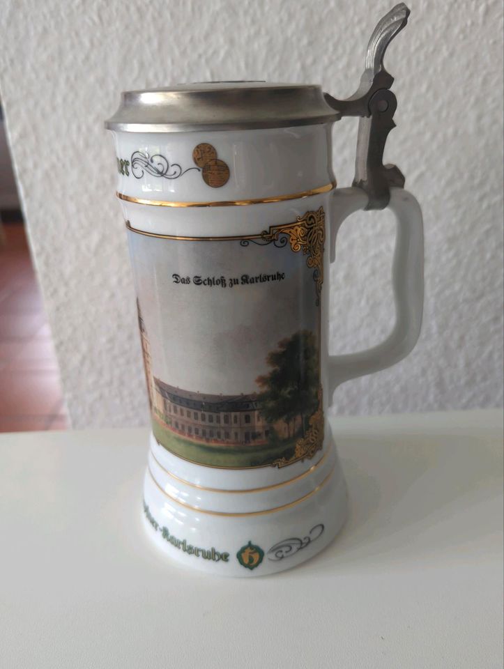 Hoepfner Bierkrug Limitierte Auflage Schloss von 1984 in Baden-Baden
