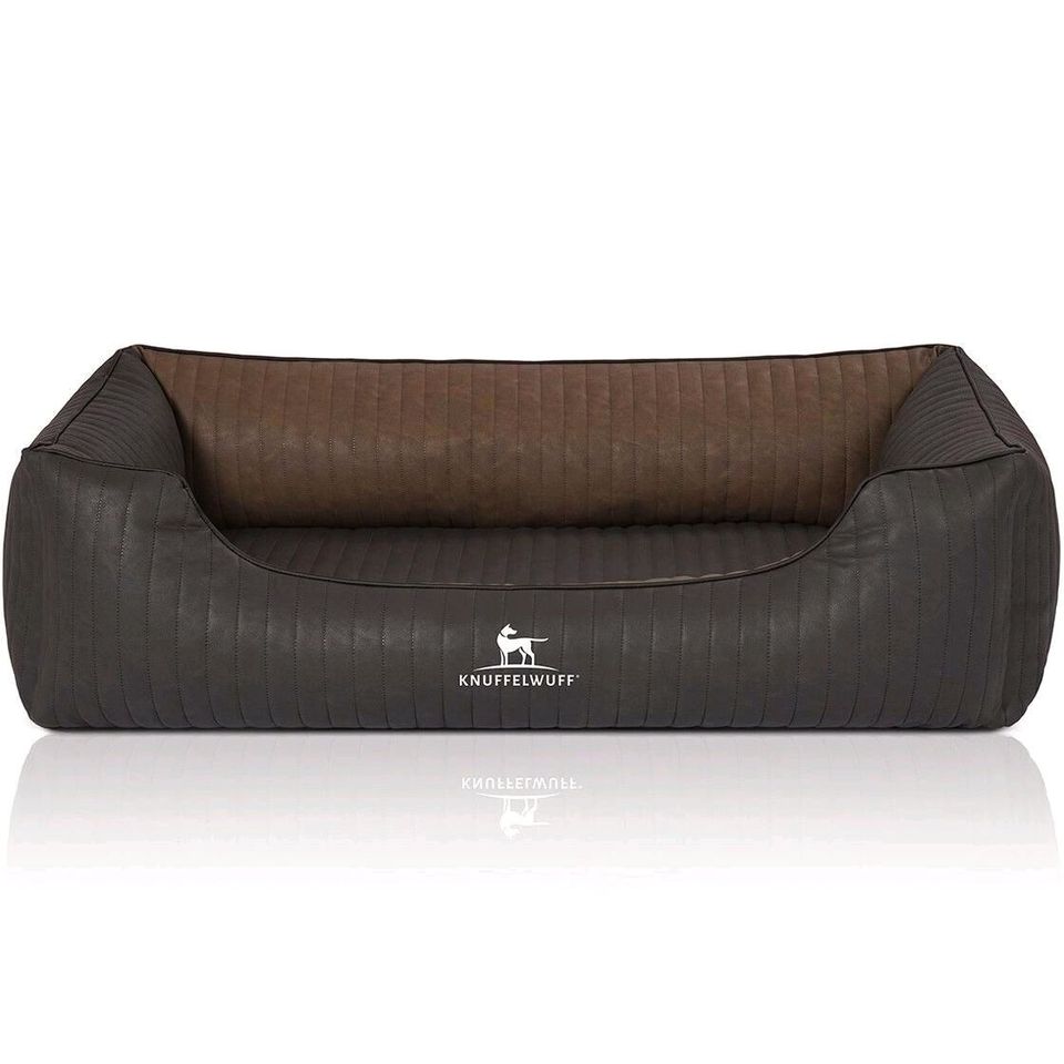 Knuffelwuff Orth. Hundebett Rough Road schwarz/braun M-XXL in Calden