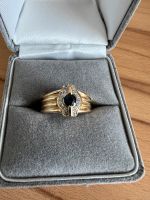 Damen GOLD DIAMANT SAFIR RING 18k 750 Gr. 54 5,4g Gelb Gold Niedersachsen - Braunschweig Vorschau