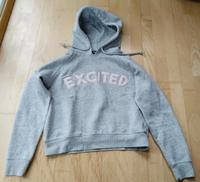 Crop Kapuzen-Pulli grau mit Schrift, Gr. M Bayern - Poing Vorschau