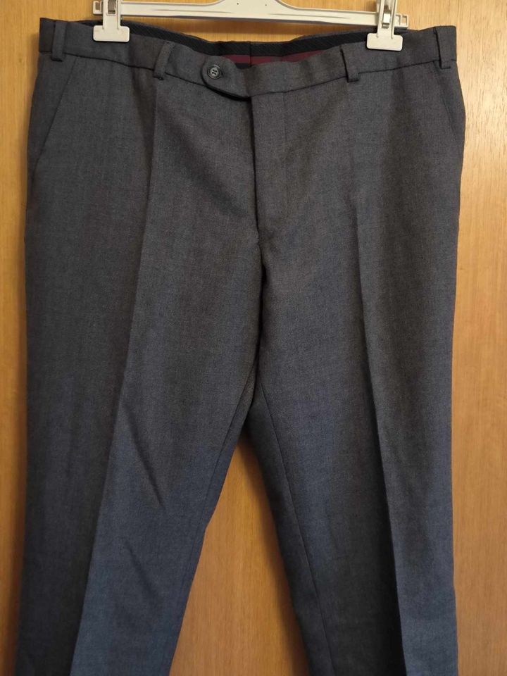 Klassische Herren Hose Canda Stretch Gr. 27 1/2 mit 45% Wolle gra in Koblenz