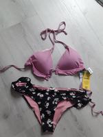 Benetton Bikini, Gr.38, gerüscht, rosa/schwarz, NEU Schleswig-Holstein - Preetz Vorschau