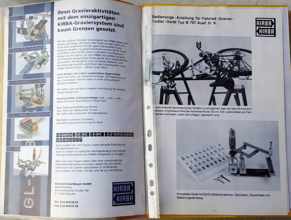 Codiergerät-Set für Fahrräder, mit Y-Bikes- Halterung in Eggermühlen