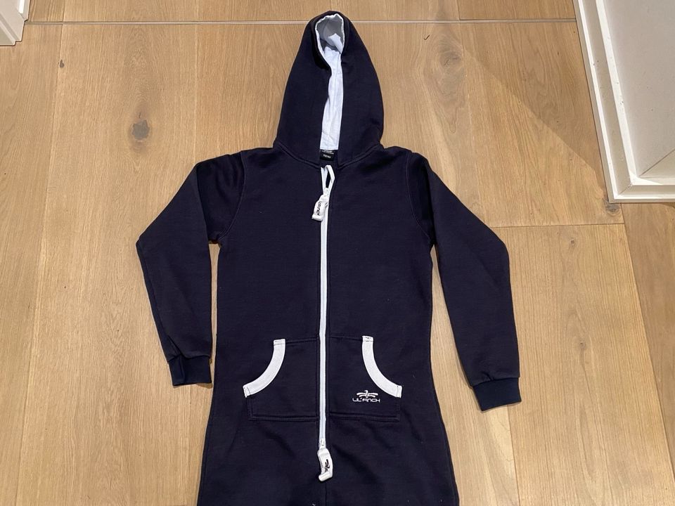 Onesie von Lil Finch, Gr. 158/164, blau- weiß in Hamburg