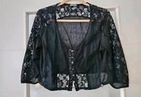 Tredy Jacke Bolero Spitze Materialmix schwarz  Gr 42 eher 40 Nordrhein-Westfalen - Hemer Vorschau