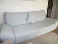 Zwei- und Dreisitzer Sofa in hellblau abzugeben Baden-Württemberg - Bruchsal Vorschau